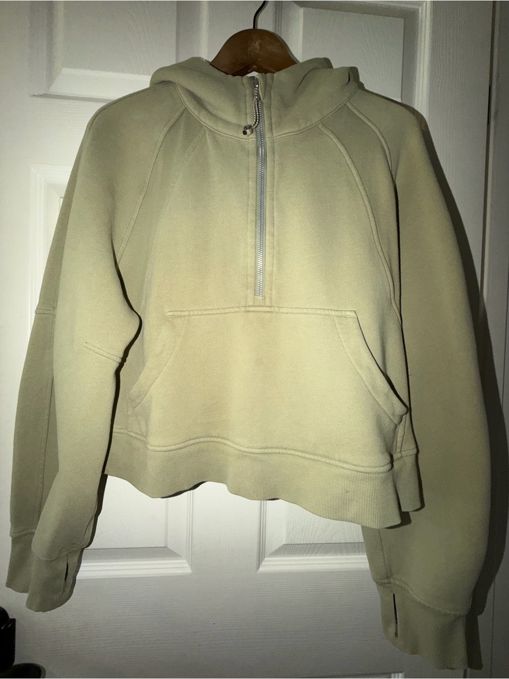 Lululemon Scuba Oversized 1/2 Zip Hoodie Rosemary Green Size M/L